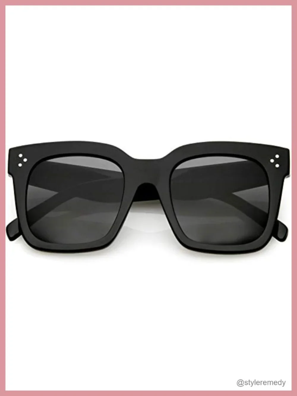 Oversized Retro Square Sunglasses for Women 50mm UV400 Protection